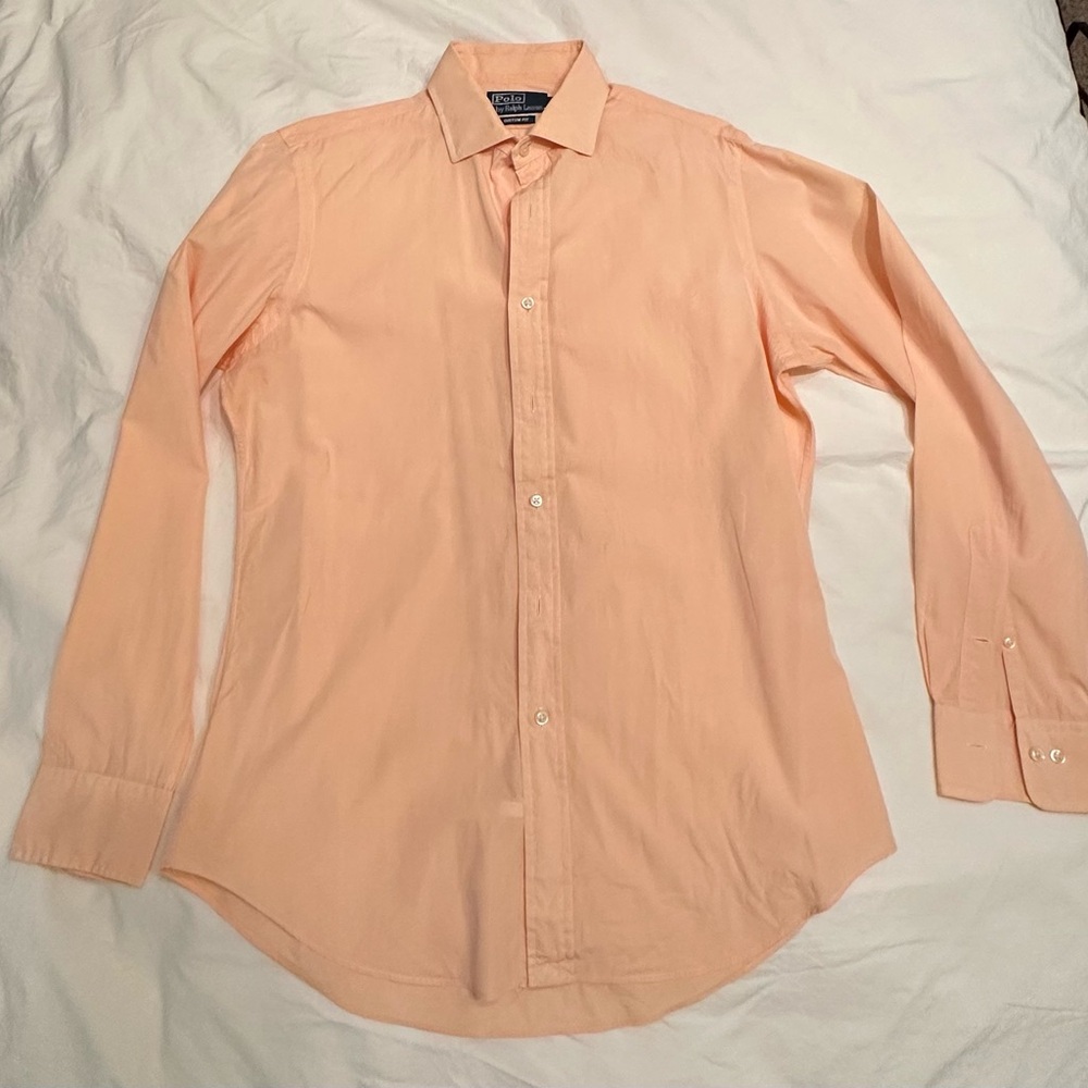 Ralph Lauren Light Peach Dress Shirt